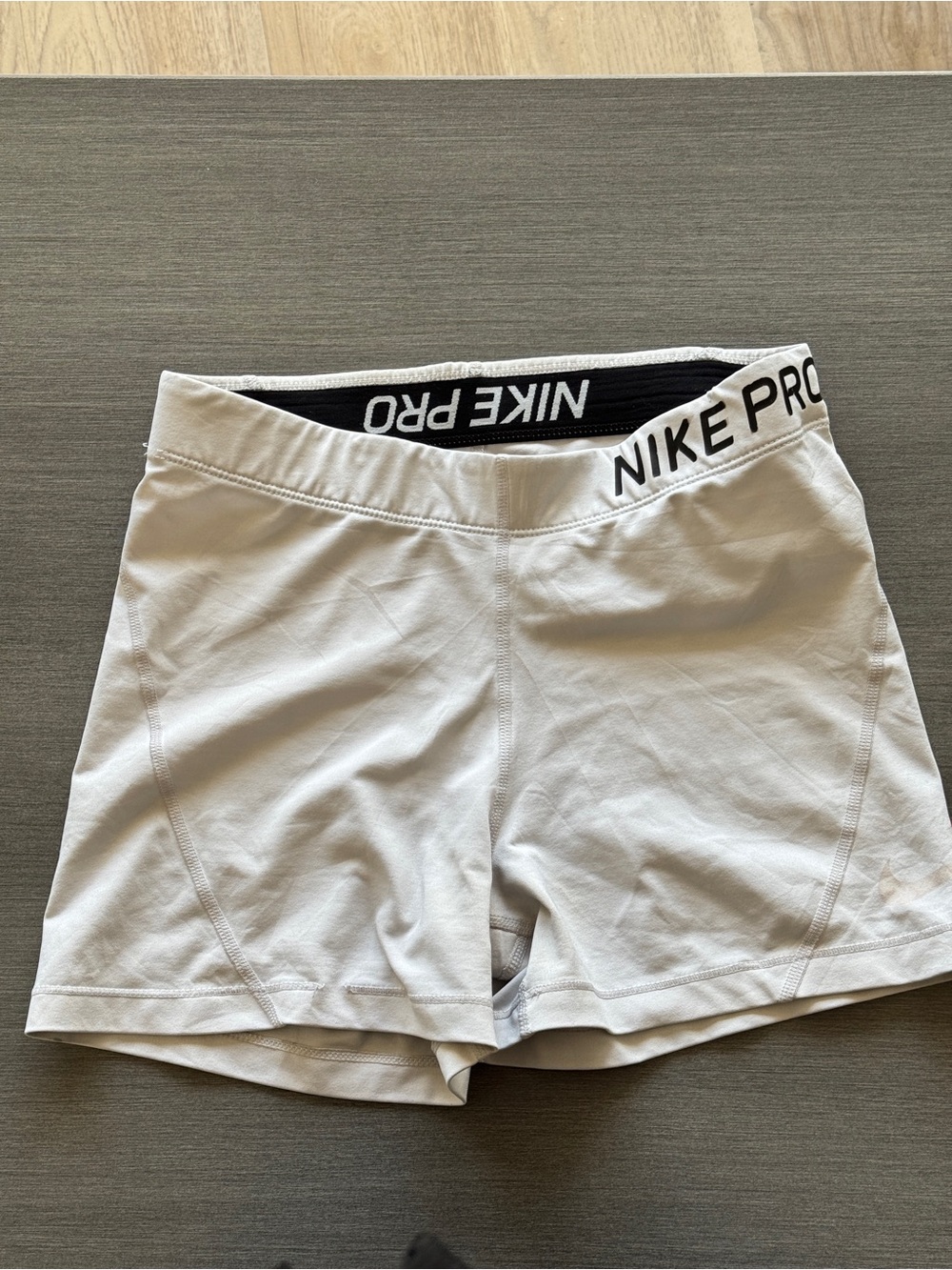 Nike Pro Women's White Athletic Compression Shorts